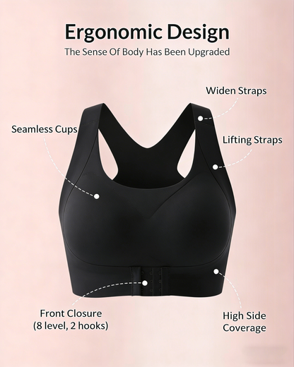 🔥LAST DAY PROMOTION - BUY 1 GET 1 FREE🔥 Front Closure Cross-Back Wireless Posture Bra
