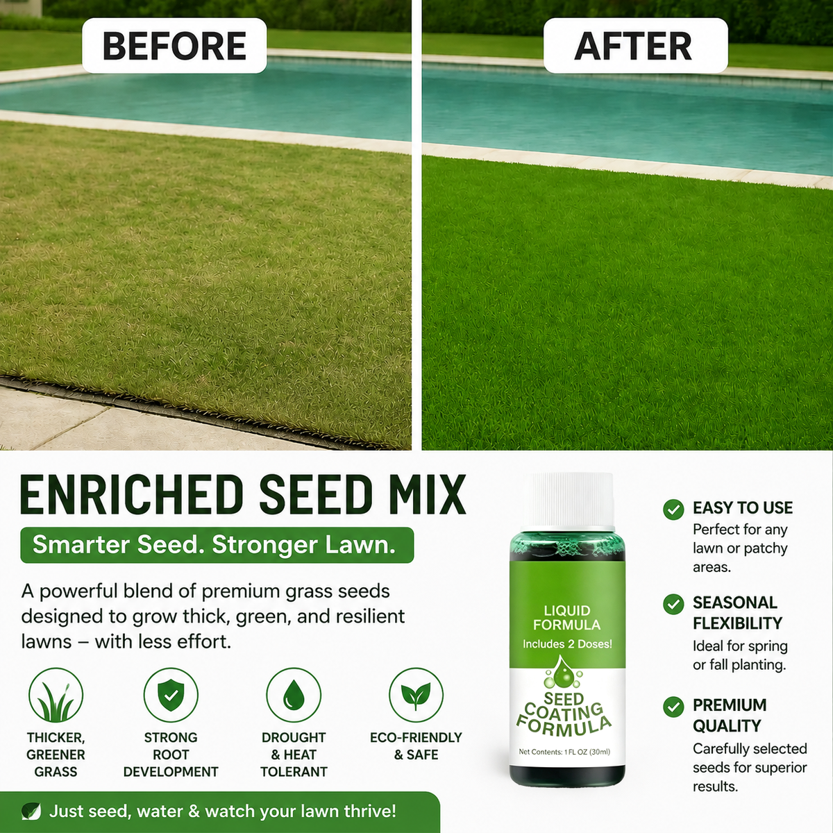 🔥Last Day 80% OFF🌱Hydro Seeding Lawn Solution