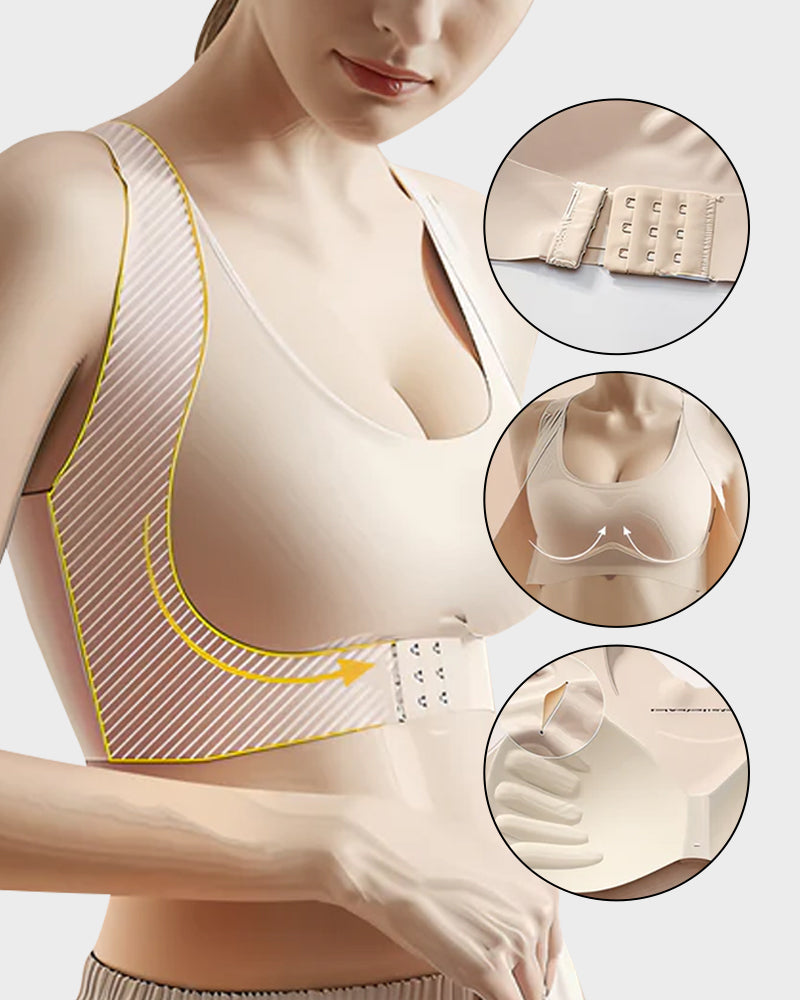 🔥LAST DAY PROMOTION - BUY 1 GET 1 FREE🔥 Front Closure Cross-Back Wireless Posture Bra