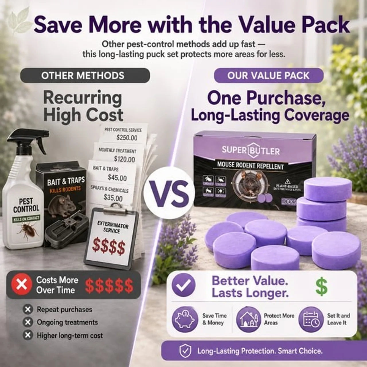 💥BUY 1 GET 1 FREE💥All-Natural Pest & Rodent Repellent Pucks