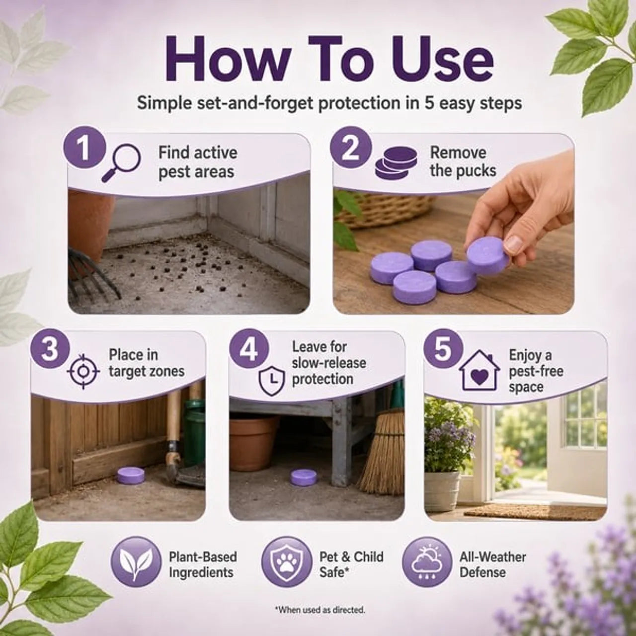 💥BUY 1 GET 1 FREE💥All-Natural Pest & Rodent Repellent Pucks